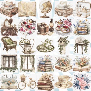 Vintage Cross Stitch Pattern Bundle: (PDF, SVG) Series A image 3