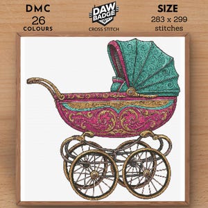 New Stroller Nursery Family Cross Stitch Easy Baby Pattern Cute Large Cross Stitch