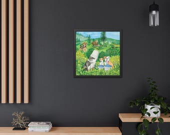 Dogs Unleashed - Huckle Beary - Framed Artwork