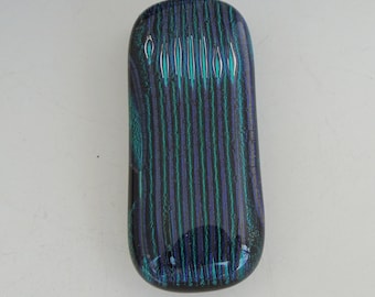 Emerald Green Dichroic Glass Money Clip