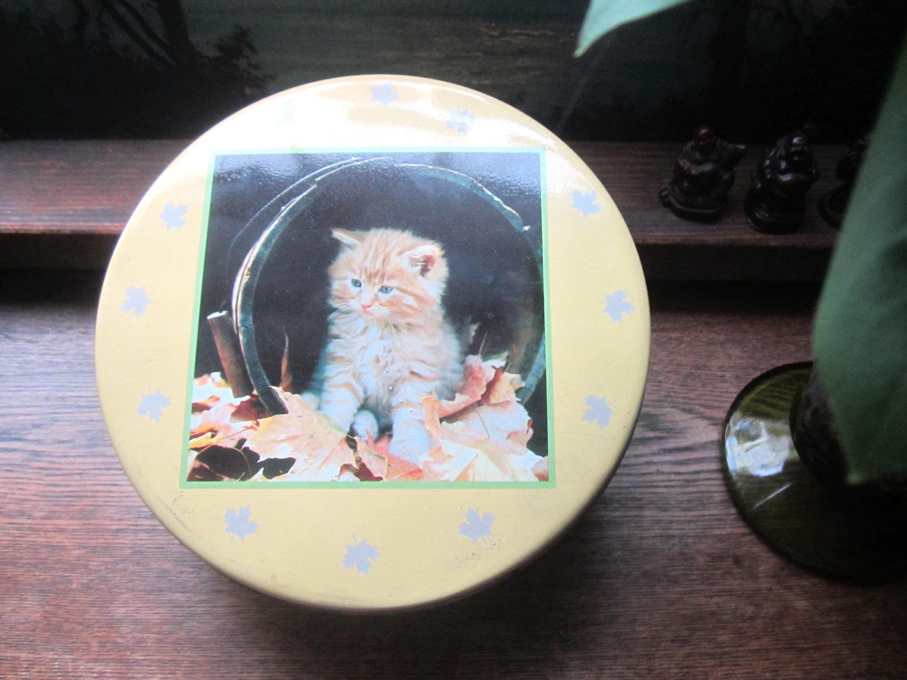 Vintage Kitten Sewing Box - Etsy