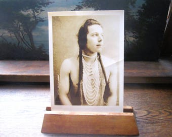 Native American Indian Antique Photograph, Major Lee Moorhouse, Pendleton, Oregon Dated 1900, Umatilla Indian Reservation, 1888 to 1916 Art