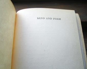 Sand and Foam by Kahlil Gibran, Ninth Printing 1944 Copy, A Book of Aphorisms, Spirituality, Poetry Prose and Art, Seashore Imagery