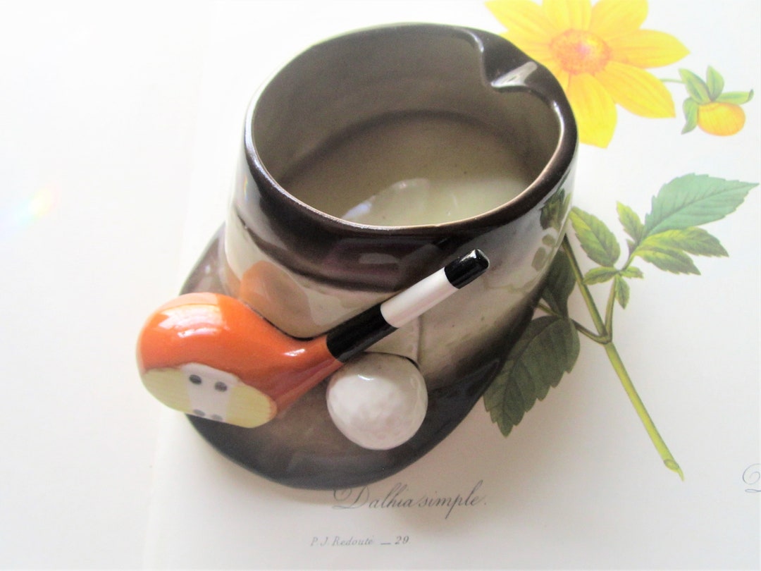 Vintage Golf Decor Lefton's Smokers Ceramic 1950's Etsy