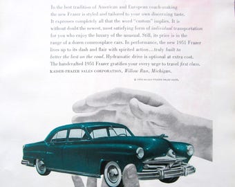 3 Vintage Car Advertisements, Pages of Car Models, Nat. Geo Magazines Dating 1930-1950, The REO Royale Eight, Chrysler, Frazer Kaiser Motors