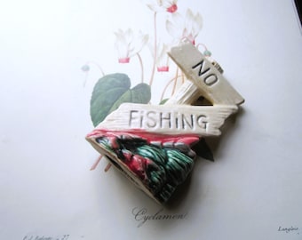 Vintage Aquarium Tank Decor, made in Korea, No Fishing Ceramic