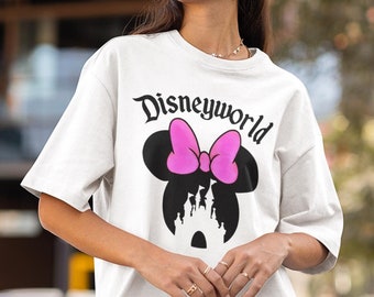 Minnie Mouse Disneyworld Castle T-shirt: Family Vacation Matching Shirt