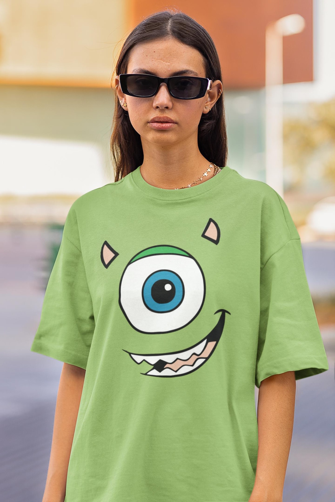 Monsters Inc Mike Wazowski Tshirt Halloween Oversized Tshirt