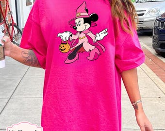 Mickey And Minnie Couple Disney Matching Halloween T-Shirt, Mickey Mouse And Minnie Mouse Disney World Adult Kids Shirt, Halloween Costume