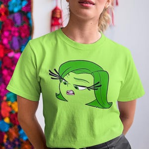 Inside Out 2 Disgust Kid Tshirt, Halloween Oversized Shirt, Disney Matching Family Tshirts, Adult Inside Out Character Shirts Costume
