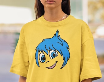 Camiseta infantil de Inside Out 2 Joy, camiseta extragrande de Halloween, camisetas familiares a juego de Disney, camisetas de personajes de Inside Out para adultos, disfraz