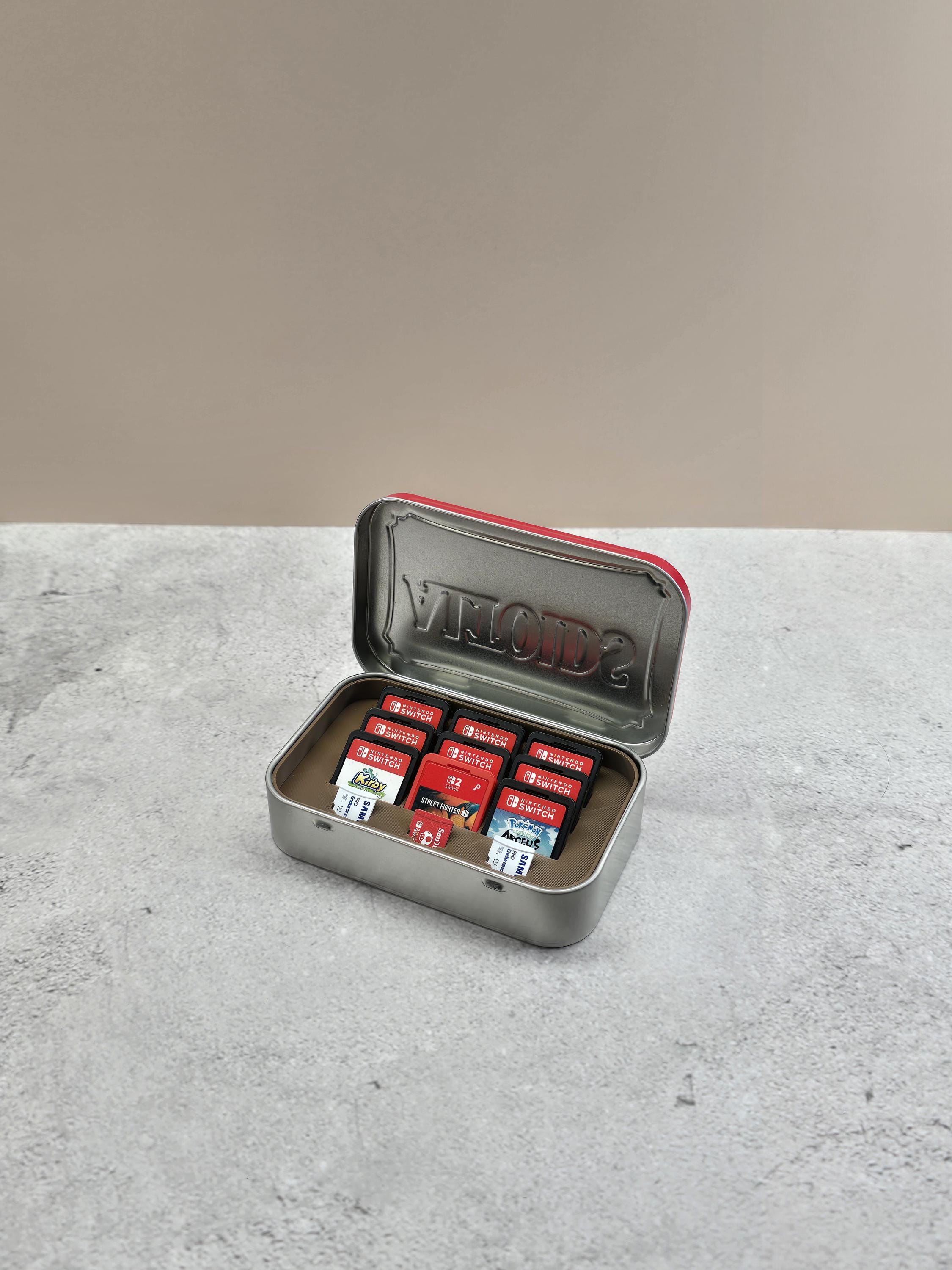 Altoids Tin Switch Game Holder With Micro Sd Slots - Etsy