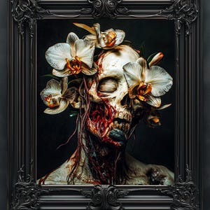 BEAUTÉ EN DÉCROISSANCE Imprimer | Horreur gothique | Art d'horreur | Décoration d'intérieur d'horreur | Décoration d'intérieur gothique | Art sombre |