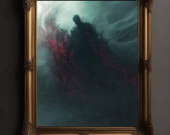 Shadow Mage Horror Print | Gothic Dark Art Decor