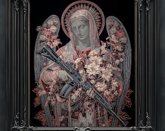 Stampa gotica horror della Guerra Santa / Decorazione macabra per la casa