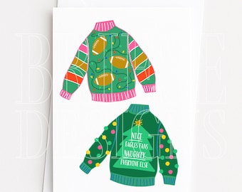 Philly Football Inspired Greeting Card | BrieseDesigns