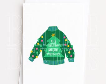 Philly Football Inspired Greeting Card | BrieseDesigns