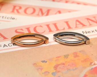 Piercing All'ombelico Con Anello Per Barra Di Pancia Pendente CZ Inverso Moda In Acciaio Inossidabile 14G 316L - Foto 14