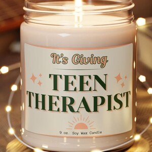 Therapeut Kerze, Teen Therapeut Geschenk, Therapie Büro Dekor, Therapeut Dekor, Geschenk für Therapeuten, Bewusstsein für psychische Gesundheit