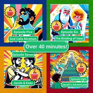 BIBLE STORY PAKET - Toniebox Herunterladbare Tonie-Sammlung: Kleine Testamente Band Zwei | Hör auf Tonie oder Yoto