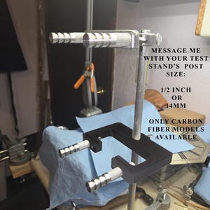 RECOGN Clock Test Stand Bracket - Carbon Fiber Model