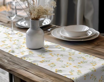 Floral table runner, Spring table runner, hostess gift for women, Easter table runner, Spring decor, table floral decor, house warming gift