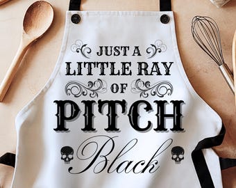 Chef skeleton apron, goth apron, Halloween apron, Halloween gift, murderino, funny aprons, trick or treat, skull gifts, spooky season