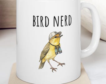 Bird nerd mug, bird lover mug, funny bird watcher mug, gift for bird nerd, bird mug, bird watcher gift, dad gift, bird lover gift, friend