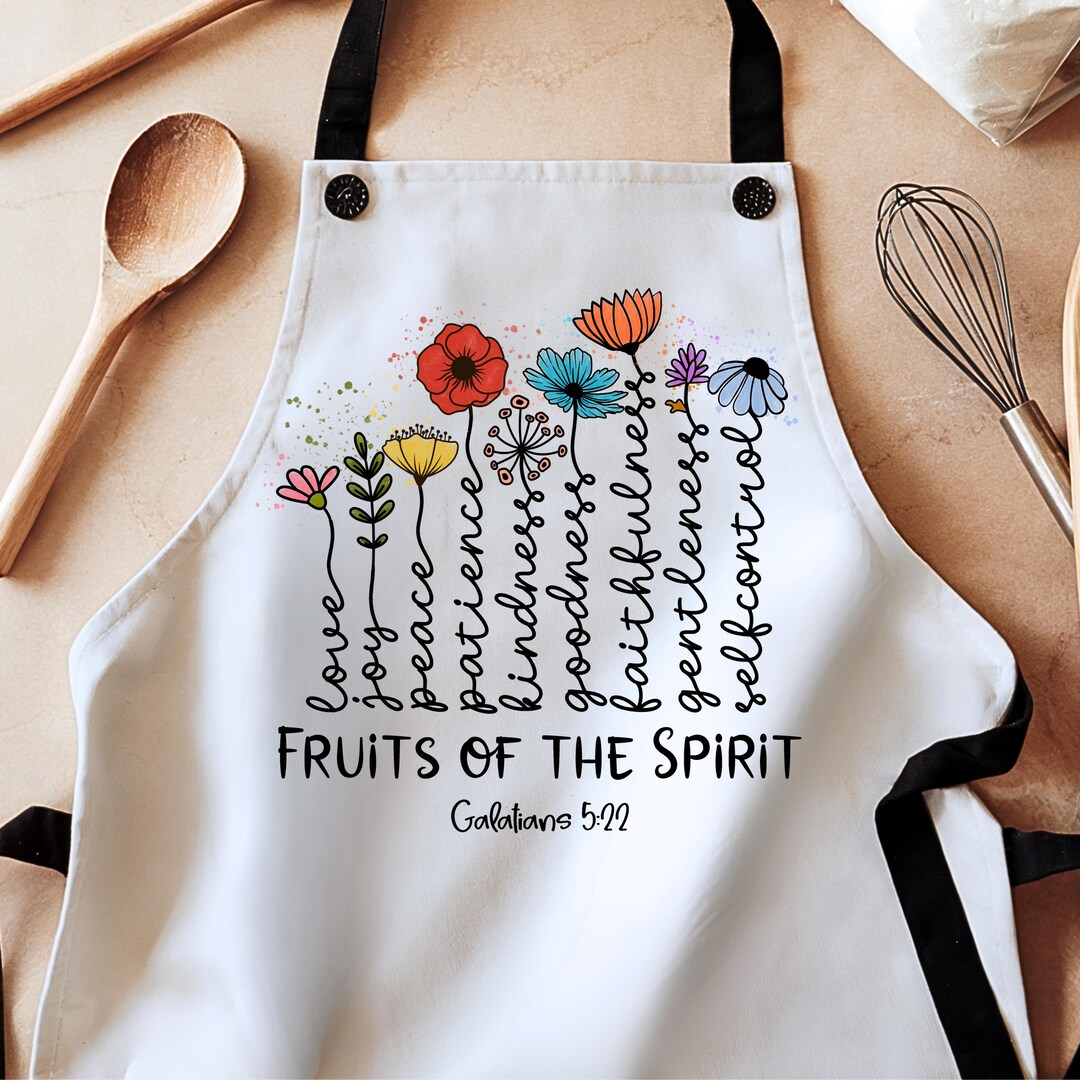 Fruit of the Spirit Apron, Holy Spirit Apron, Bible Verse Apron, Pastor ...