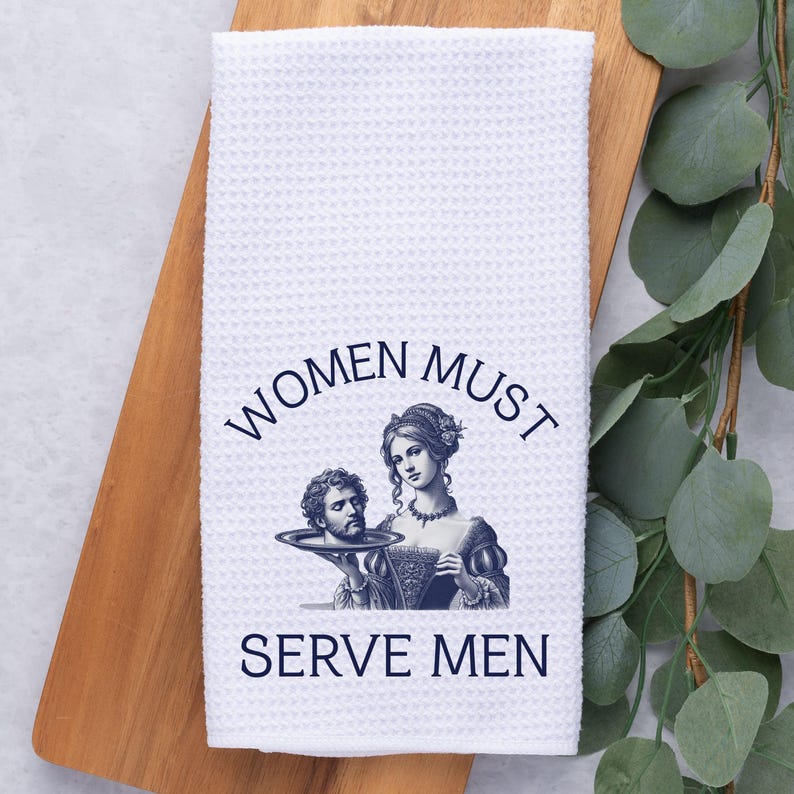 Funny dishtowels, hostess gift for women, be kind of a bitch, feminist tea towel, fuck the patriarchy, kitchen, gift friend, political gift
