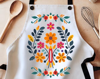 Mexican mom gift, Madrina gift, abuela gift, Latina apron, dia de las madres, regalos para mama, Hispanic heritage month apron, kitchen gift