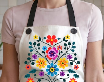 Mexican mom gift, Madrina gift, abuela gift, Latina apron, dia de las madres, regalos para mama, Hispanic heritage month apron, kitchen gift