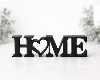 Home Sign with Heart: Modern Farmhouse Decor