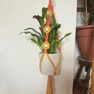 Minimalist Macrame Plant Hanger: Boho Indoor Outdoor Decor