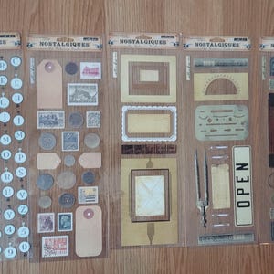 Adesivi per scrapbooking Nostalgiques di Rebecca Sower Designs *A tua scelta*