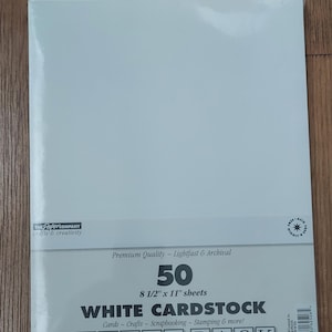 ザ・ペーパー・カンパニー 8 1/2" x 11" ホワイトカードストック 50 枚