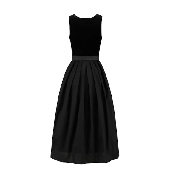 black silk floral dress Kruger Midi Dirndl