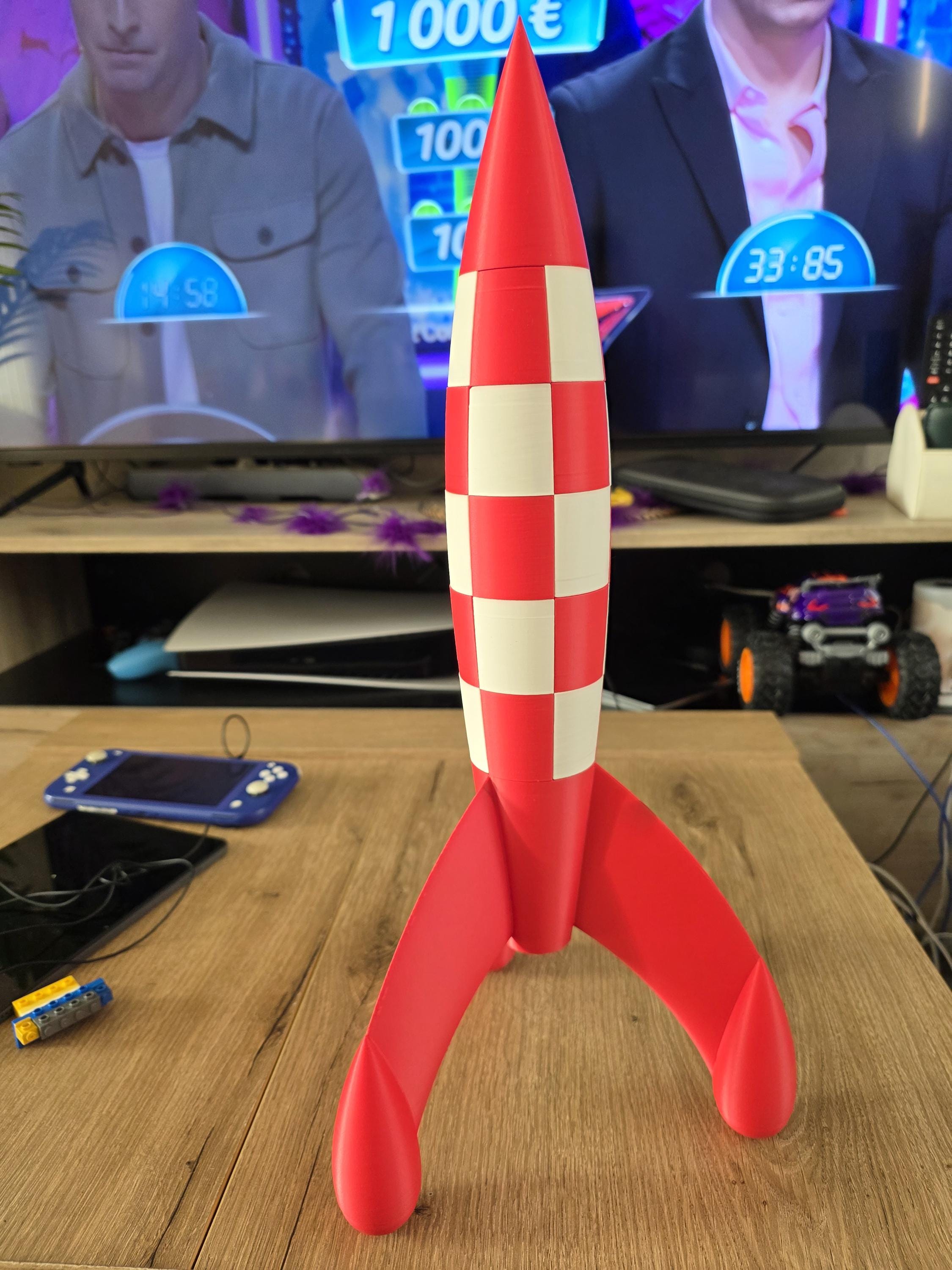 【新品】タンタンの冒険 TINTIN ロケット 22cm 希少 木製 Tintin Rocket - Etsy