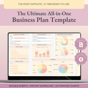 business plan template google sheets small business planner marketing strategy spreadsheet toolkit startup planner financial dashboard