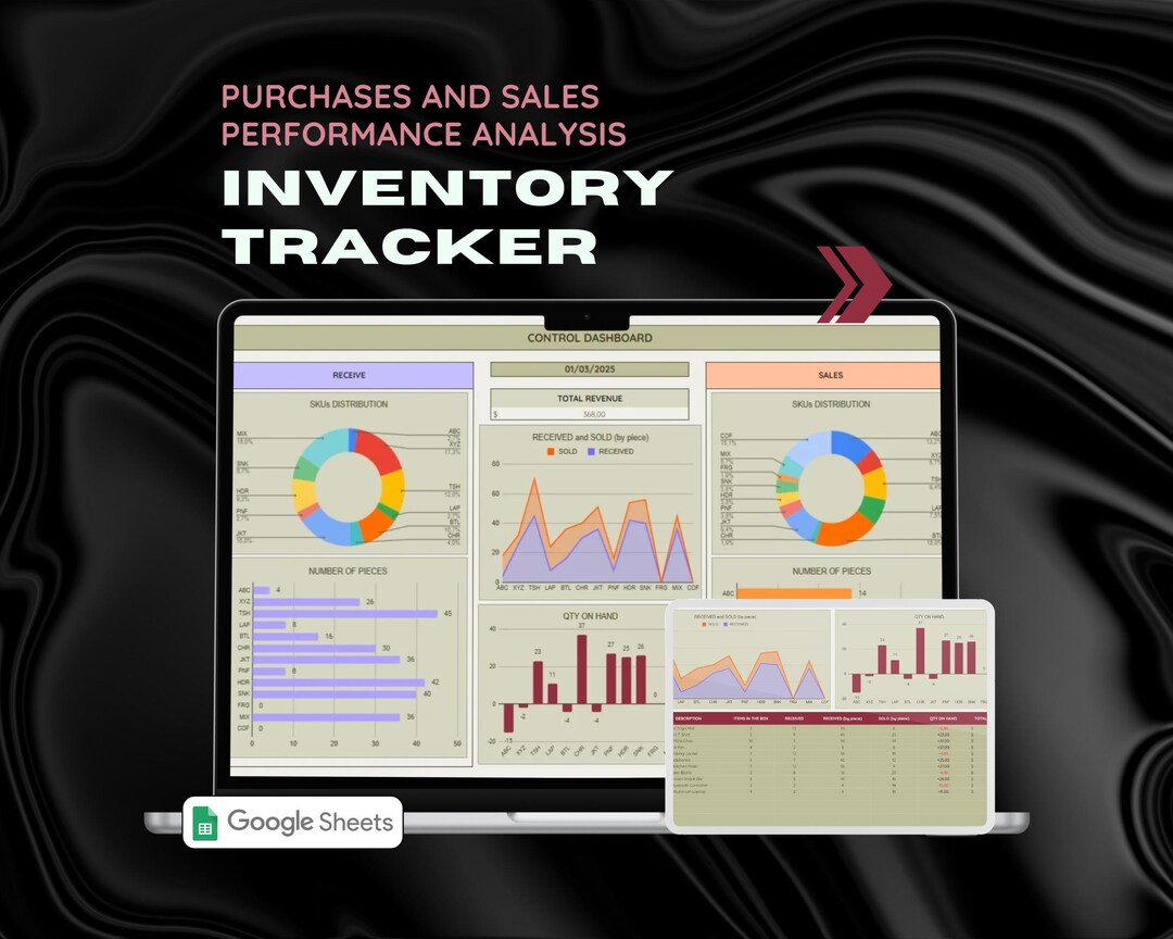 Inventory Tracker Spreadsheet Small Business Order Management Reseller ...