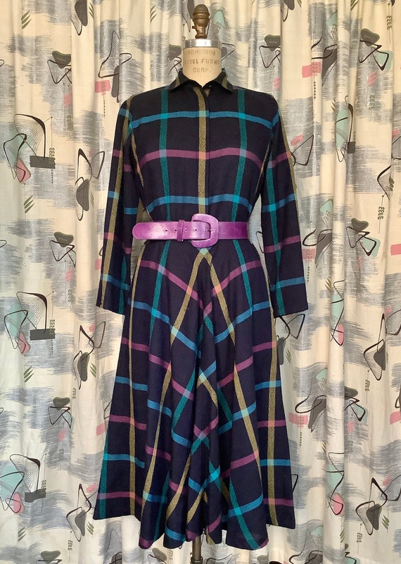 Vintage 1980s - LIZ CLAIBORNE - Midnight/Navy Blue