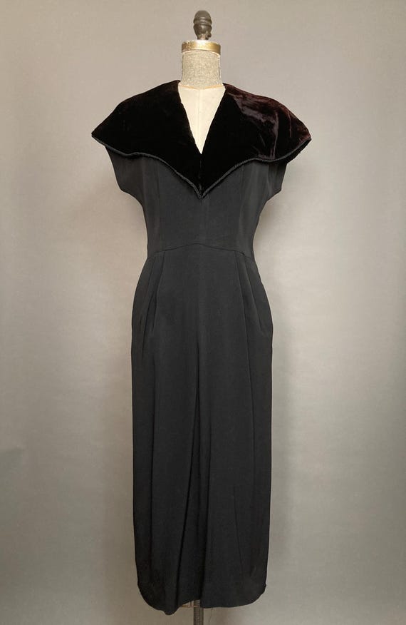 black maxi cocktail dress Carnation Black Satin Maxi Dress - US 4