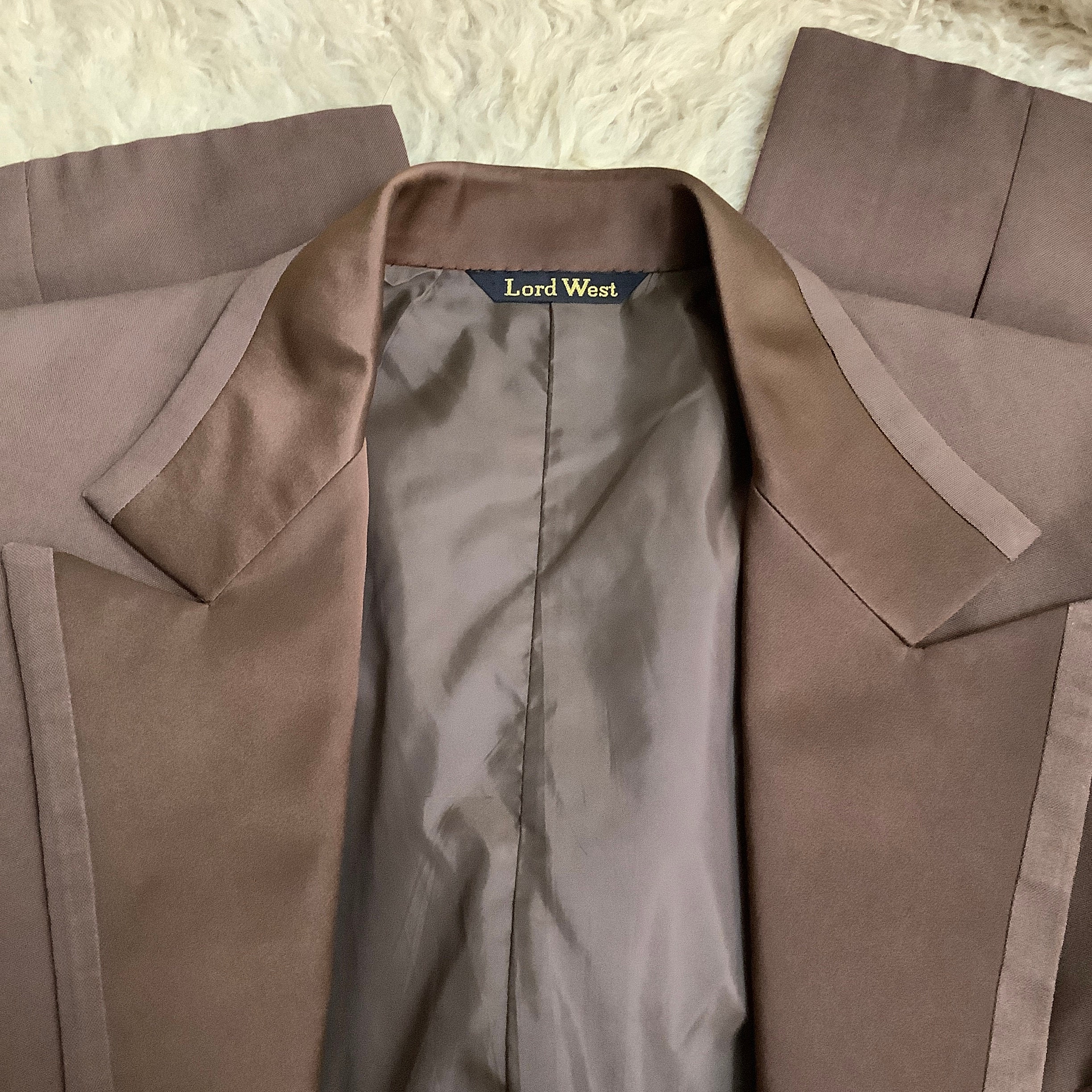 Vintage 1960s/70s LORD WEST Brown Tuxedo Tail Coat Western Etsy