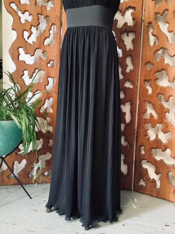 Dessy Collection Black Strapless Evening Gown - s… - image 4