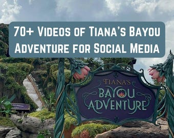 DISNEY WORLD VIDEOS for social media | 70+ Tiana&#39;s Bayou Adventure Videos | Reels, TikTok, YouTube
