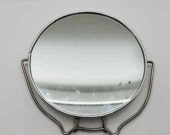 Vintage Desk Vanity Cosmetics  Rotary Mirror Double  Sided Magnifying