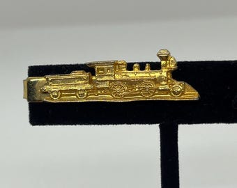 Vintage Western And Atlantic Train Tie Clasp Clip