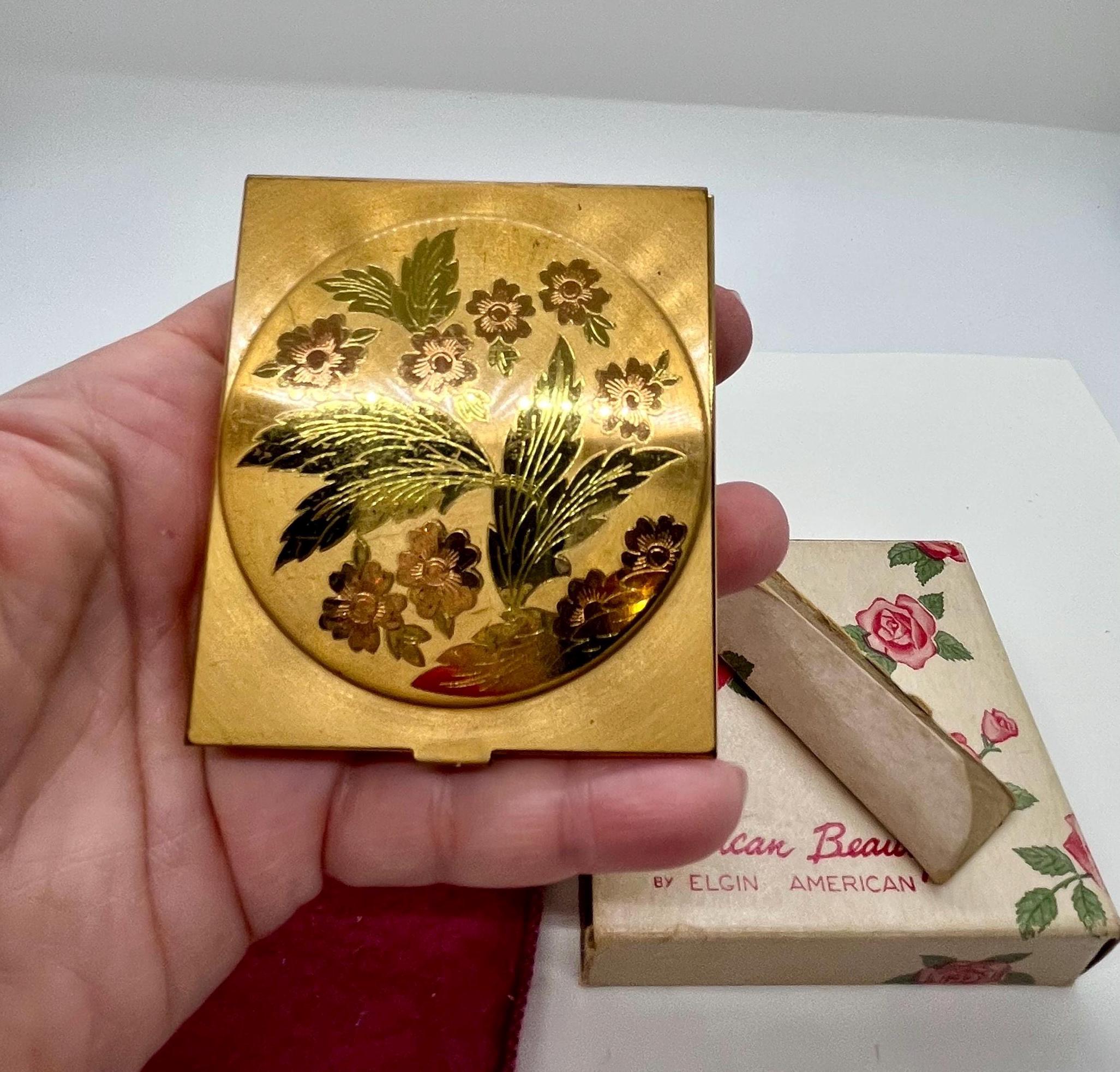 昭和レトロヴィンテージパウダーコンパクト Vintage powder compact - Etsy 日本