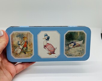Vintage Beatrix Potter Tin Pencil Case