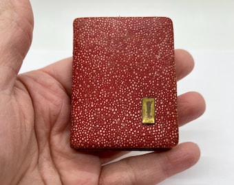 Vintage Rare Pendennis Make Up Compact Leather Book FREE SHIPPING